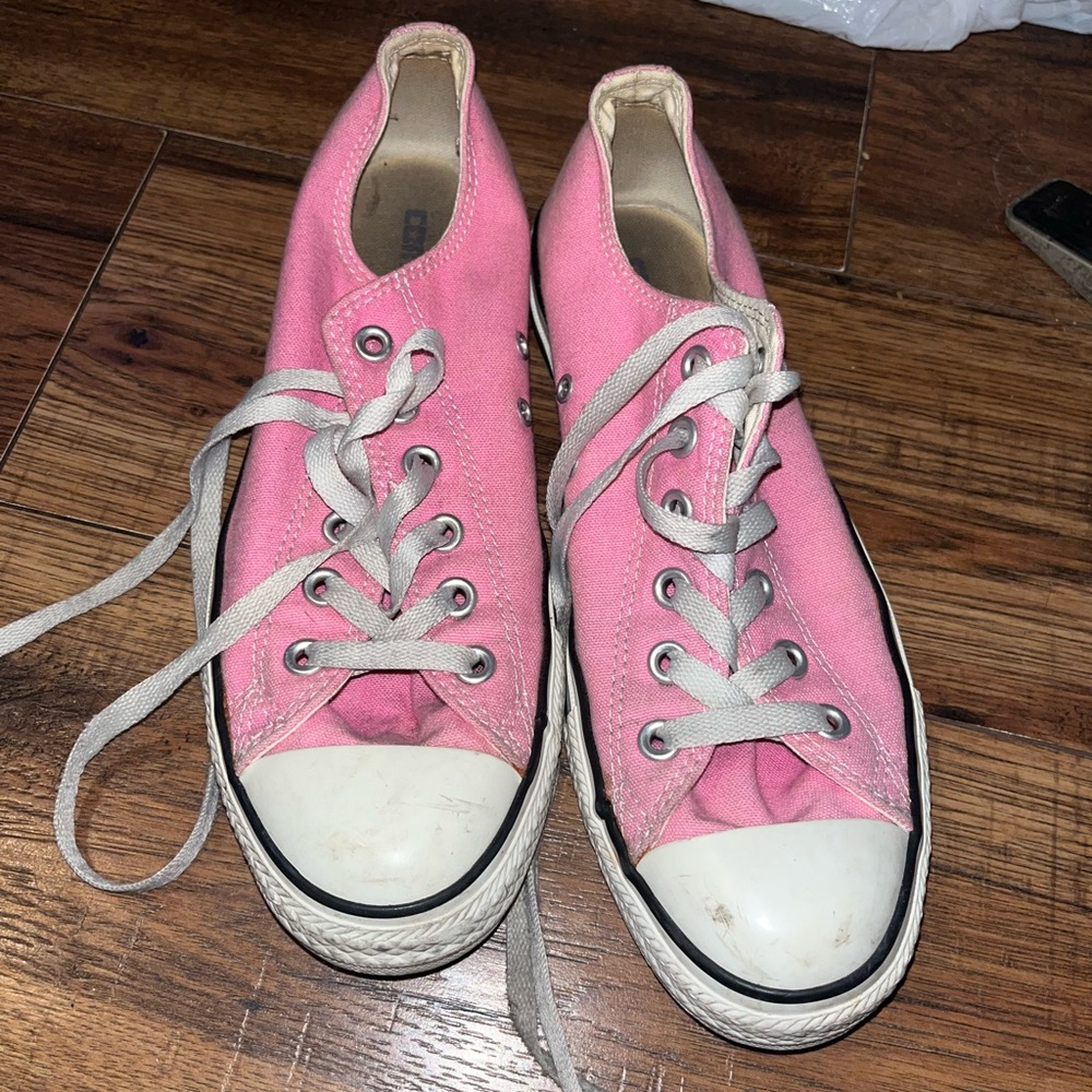 Converse Pink Canvas Sneakers